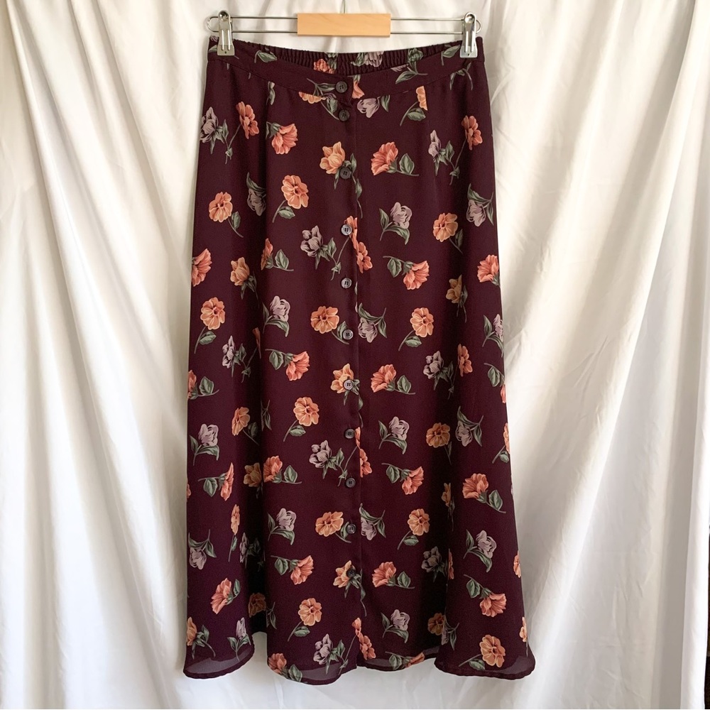 Vintage Chaus Floral Maxi Skirt